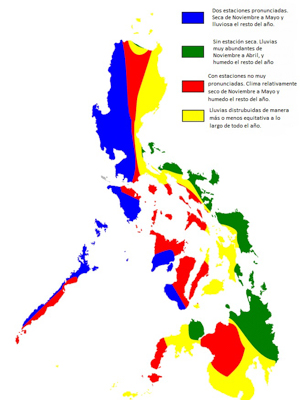 tipos de clima en filipinas