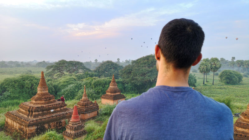 amanecer en bagan myanmar